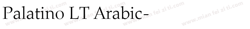 Palatino LT Arabic字体转换